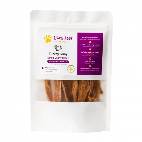 turkey jerky - best dog treats for anxious dogs